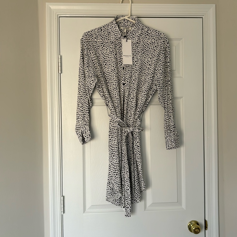 Emerson fry shirt dress with belt